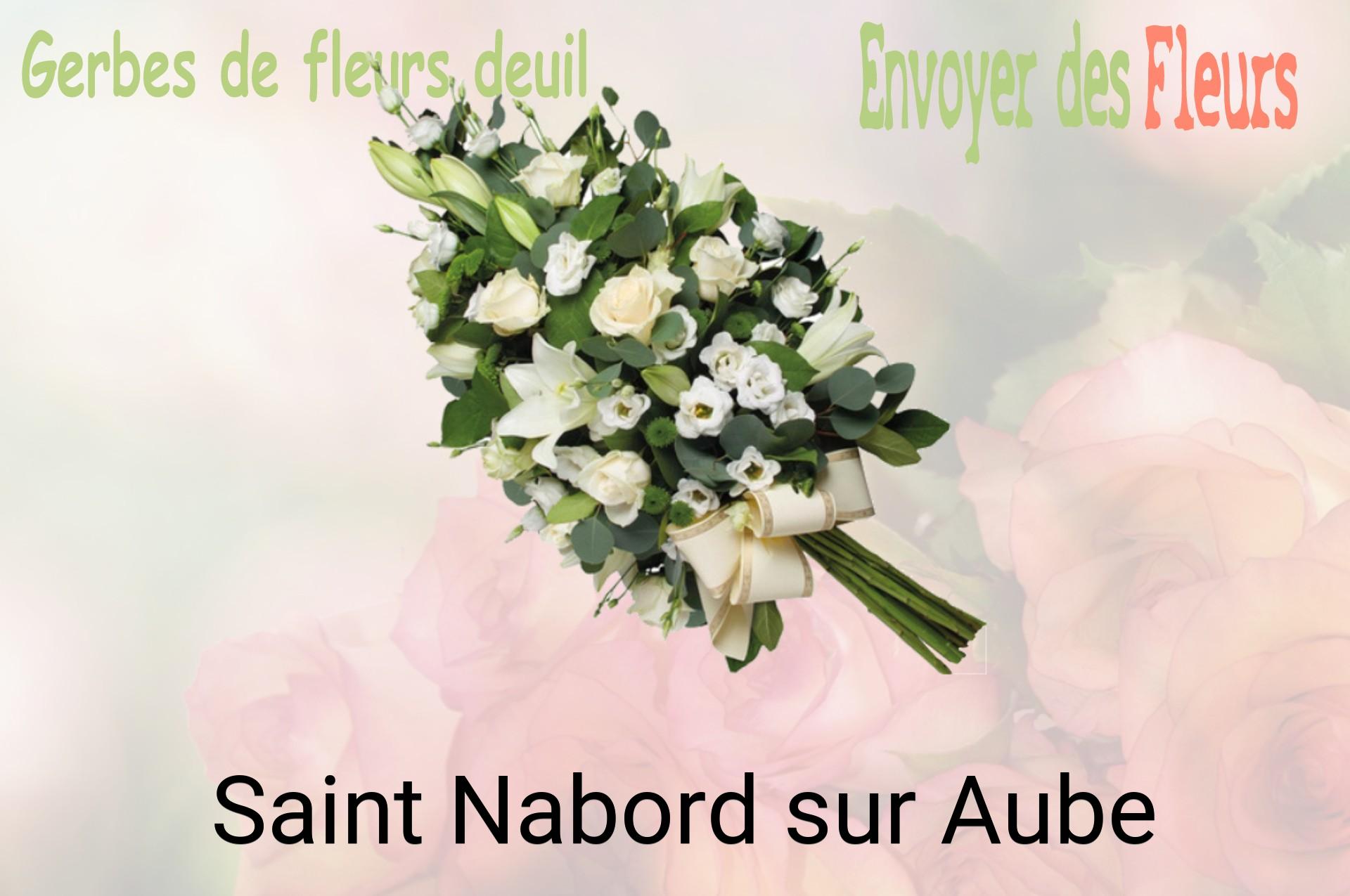 Gerbe de fleurs de deuil livrée à Saint-Nabord-sur-Aube